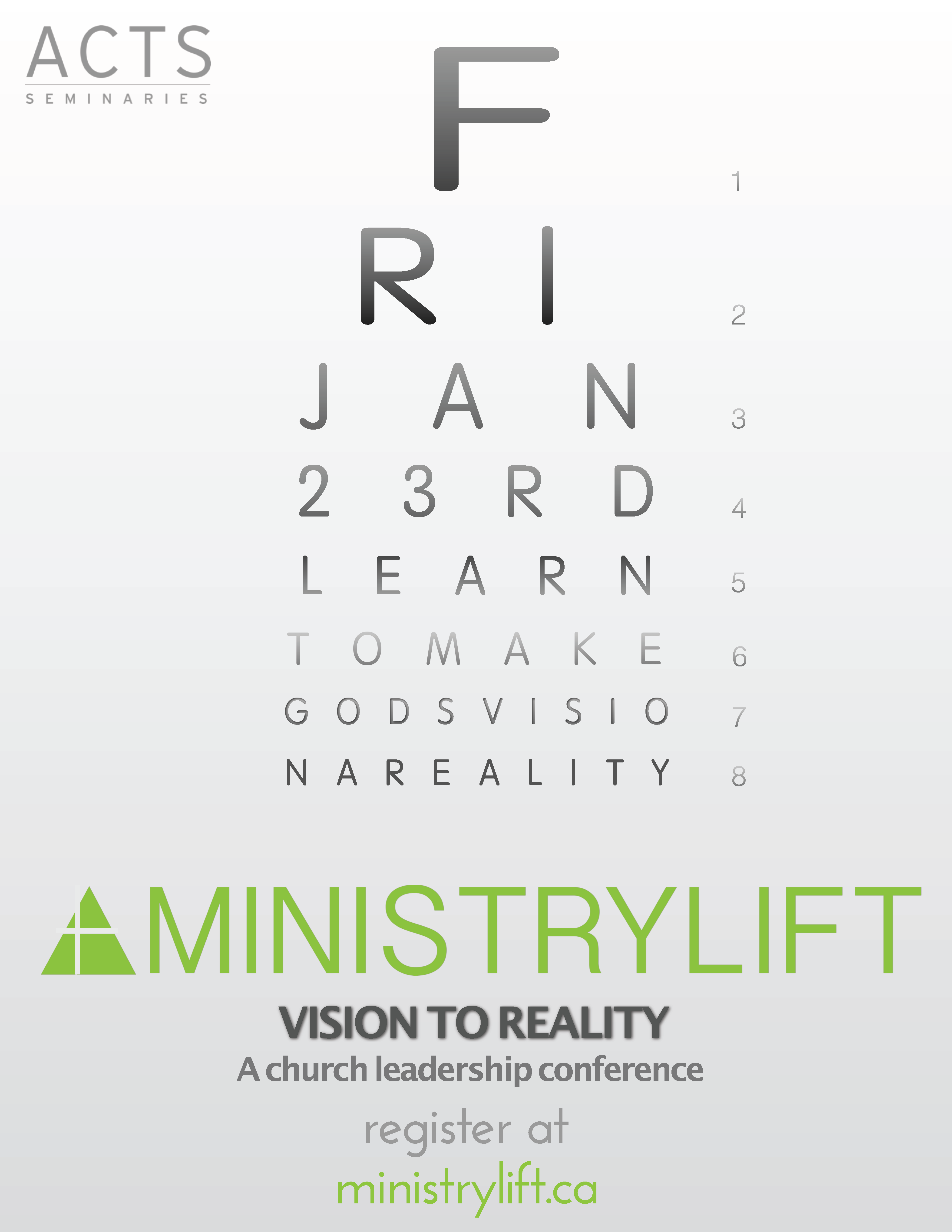 MinistryLift Vision to Reality Seminar - January 23, 2015